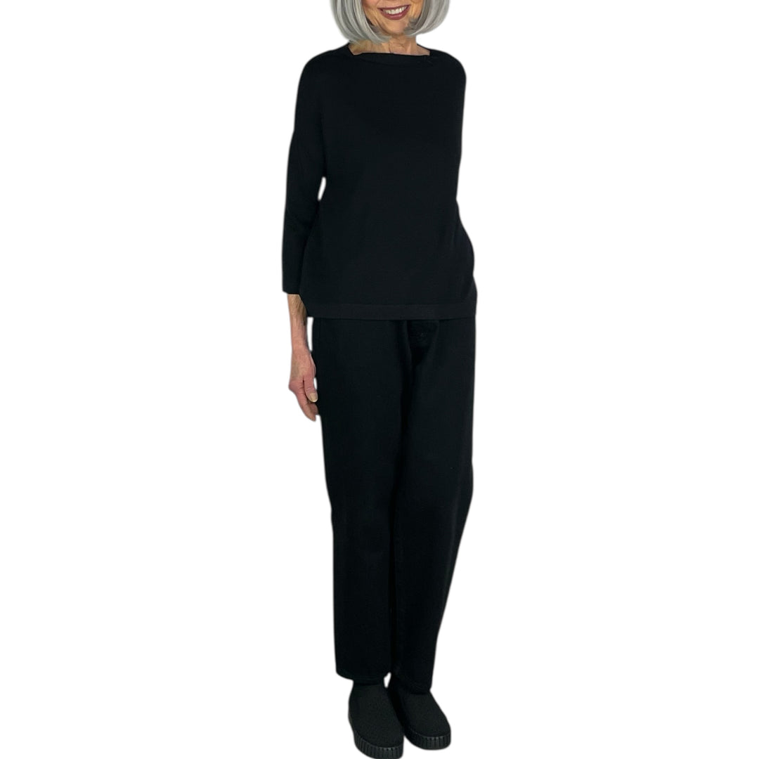 BOATNECK KNIT PULLOVER