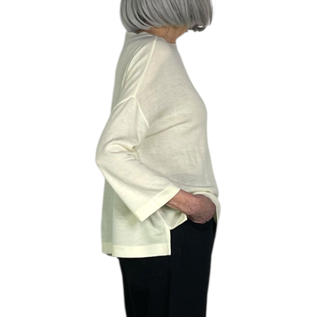 BOATNECK KNIT PULLOVER