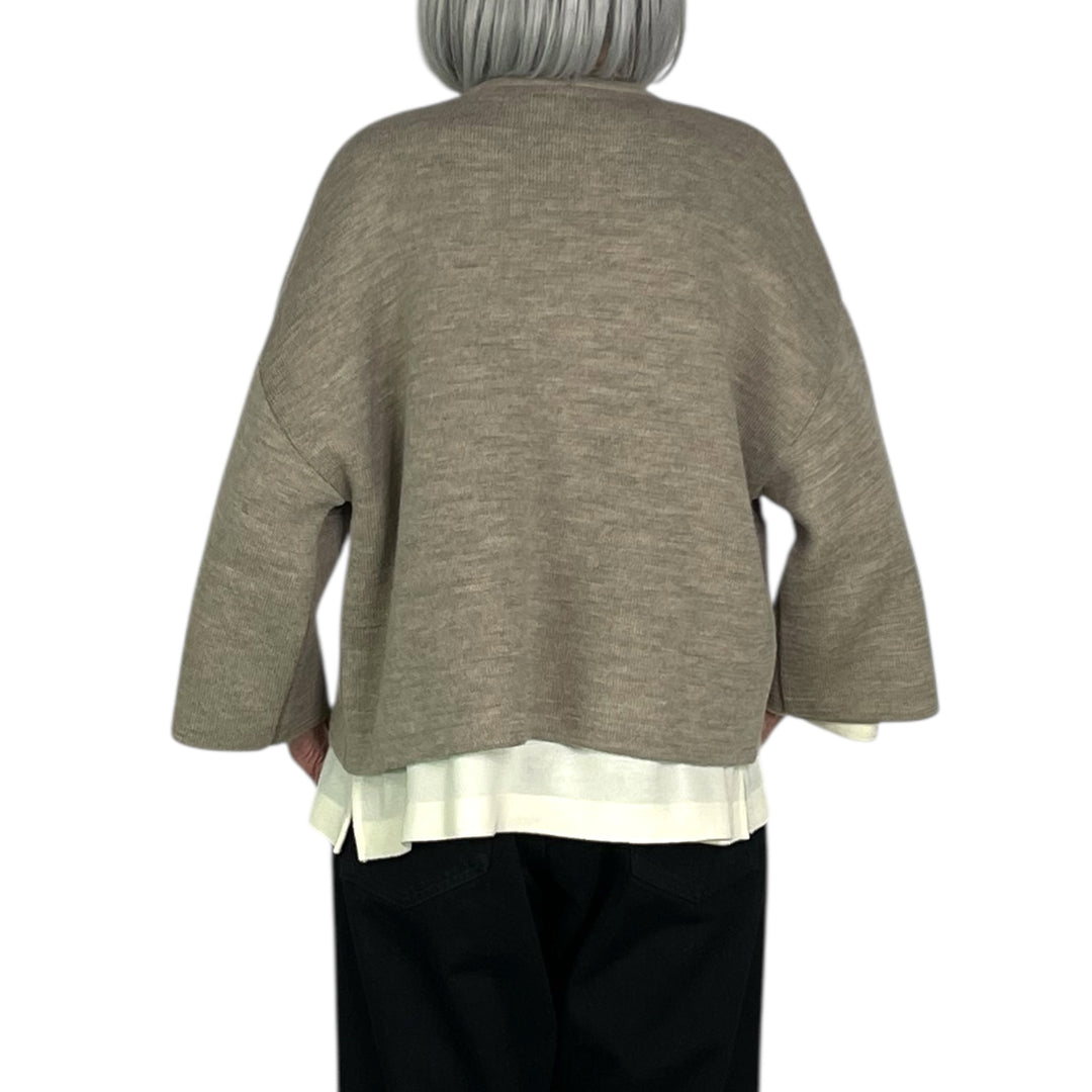 CREWNECK POCKET CARDIGAN