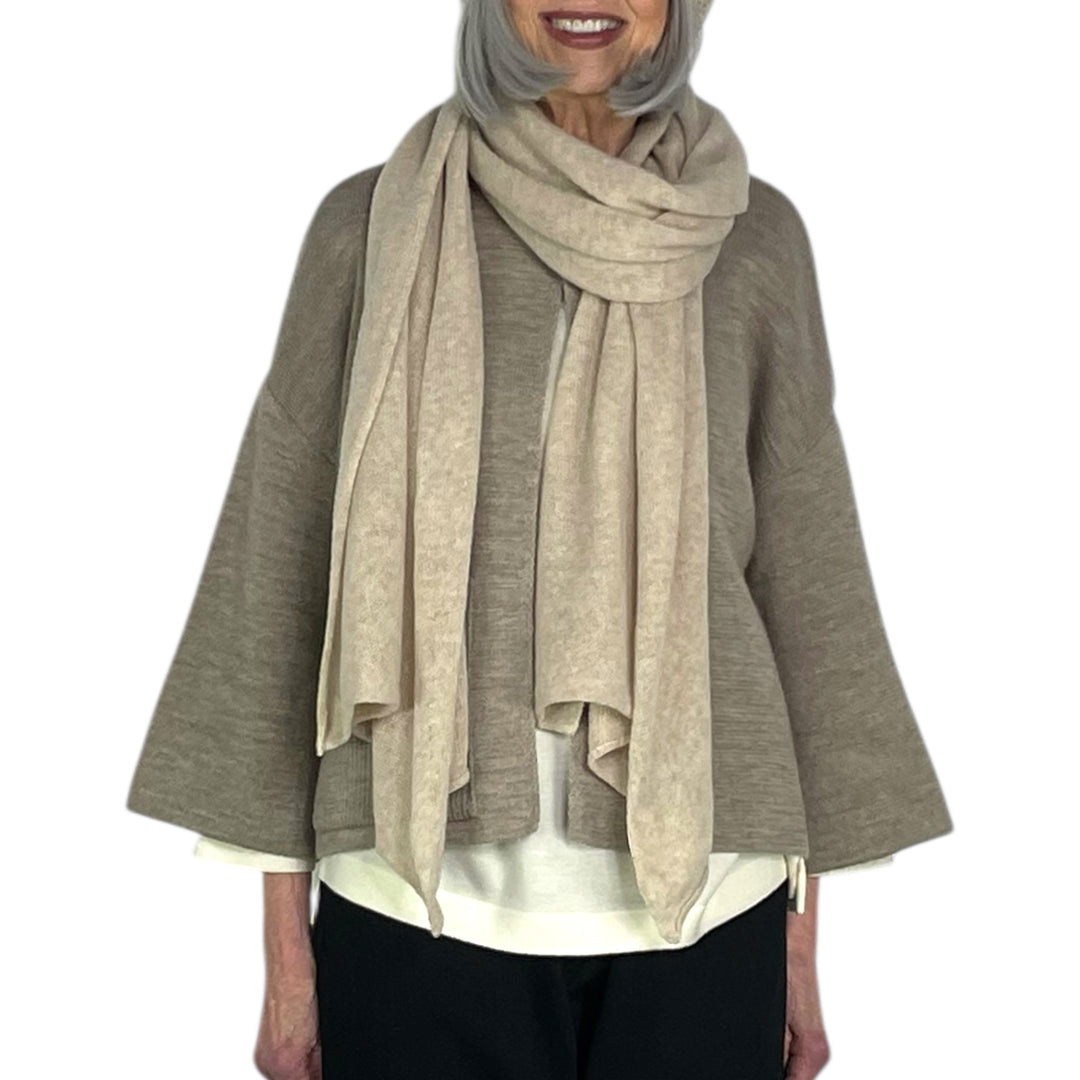 WOOL/CASHMERE NET SCARF