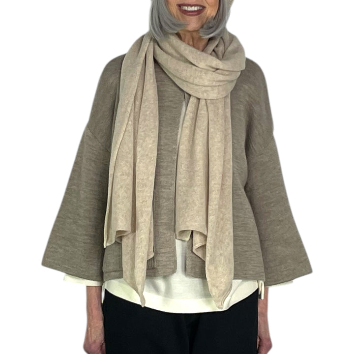 WOOL/CASHMERE NET SCARF