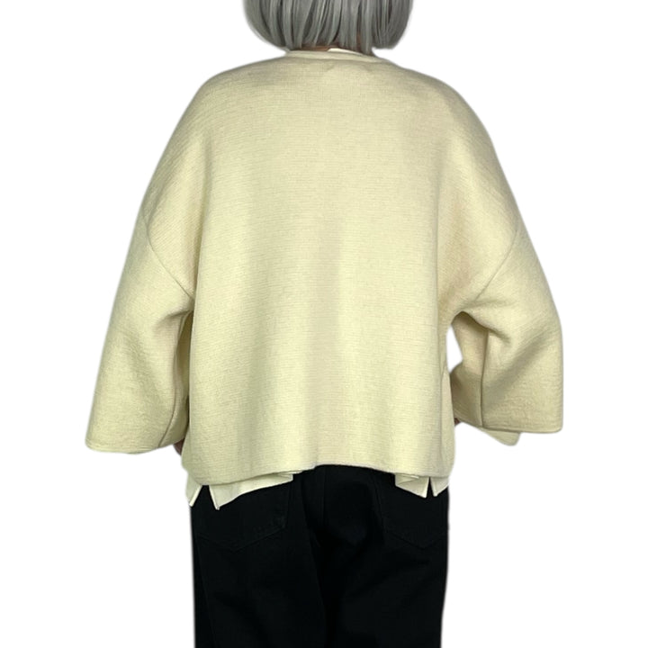 CREWNECK POCKET CARDIGAN