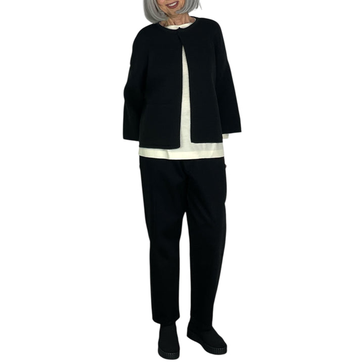 CREWNECK POCKET CARDIGAN