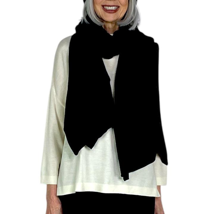 WOOL/CASHMERE NET SCARF