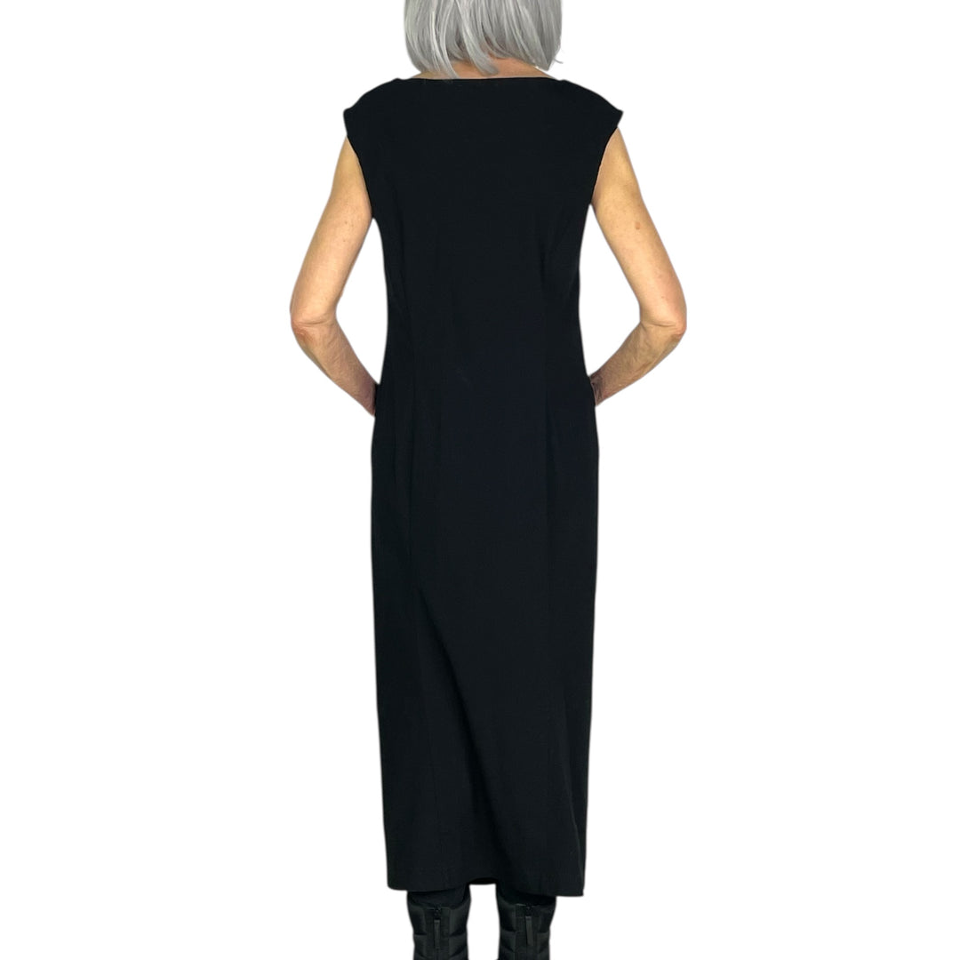 SLEEVELESS SHIRRED FRONT DRESS