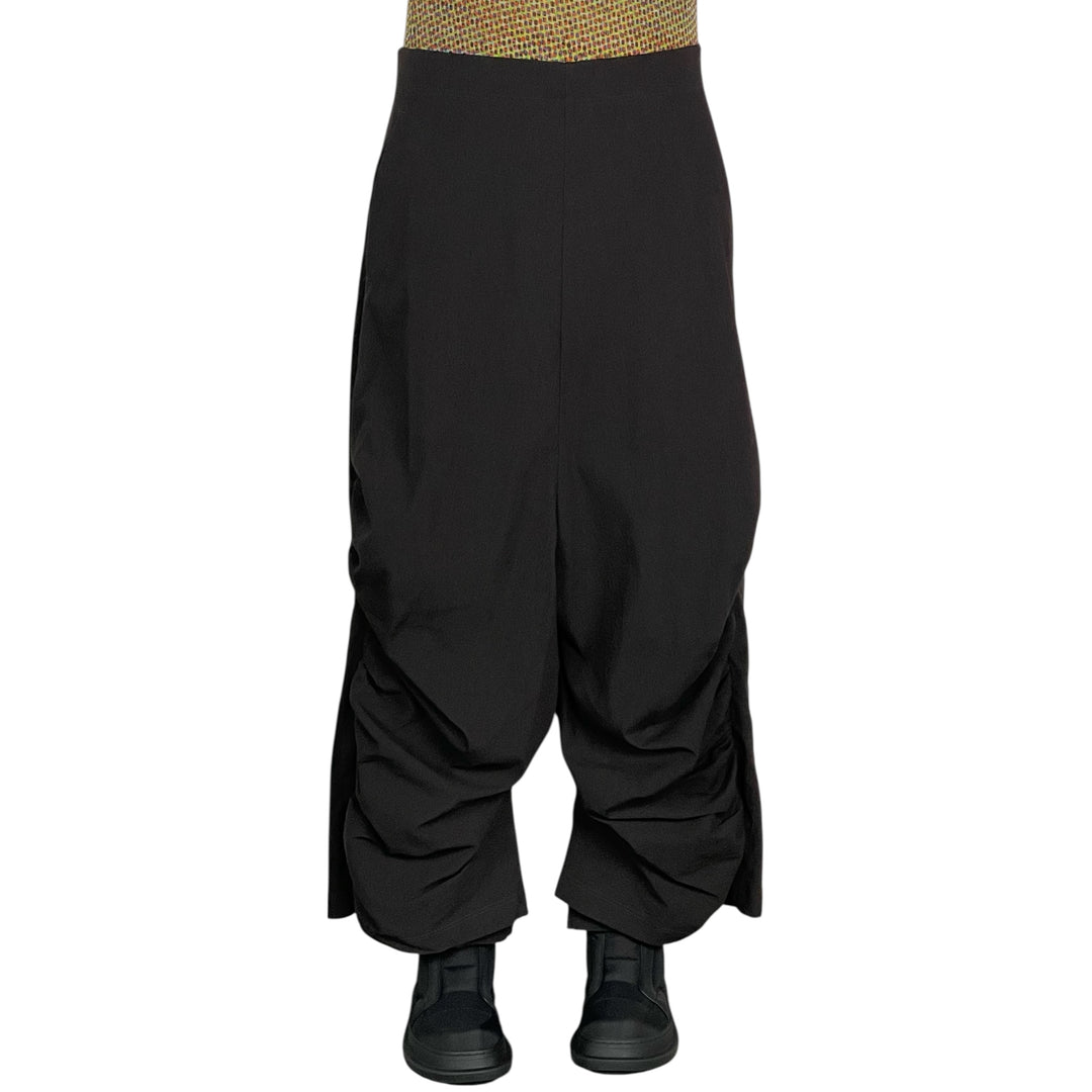 SHIRRED LEG CROP PANT
