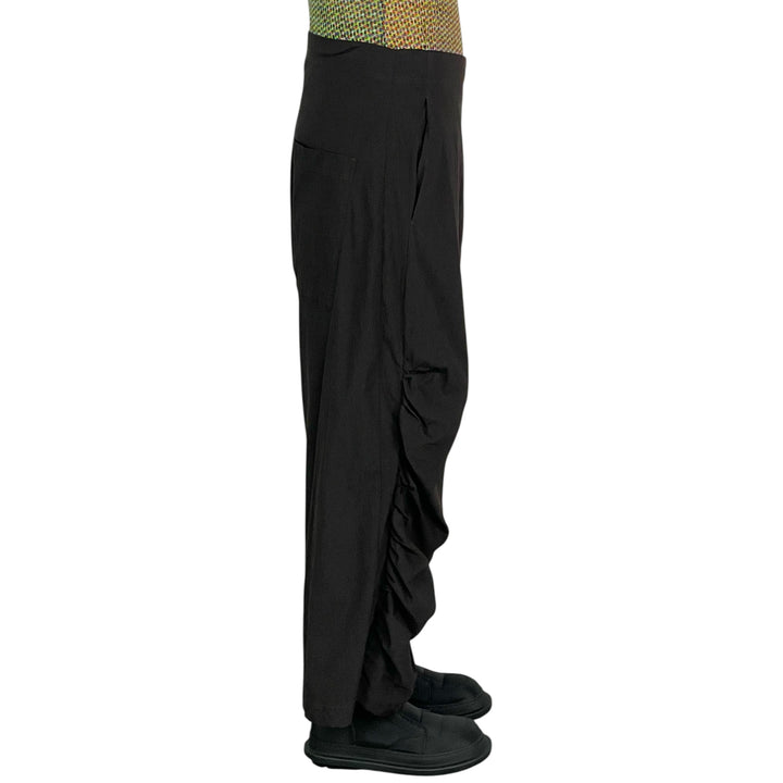 SHIRRED LEG CROP PANT