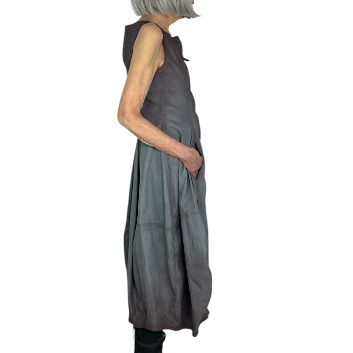 STRETCH TWILL SLEEVELESS DRESS