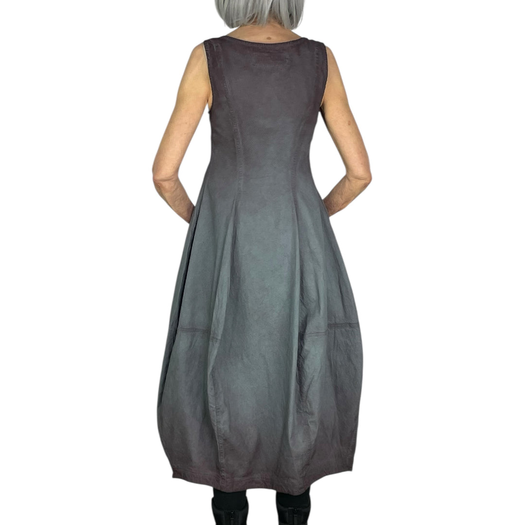 STRETCH TWILL SLEEVELESS DRESS
