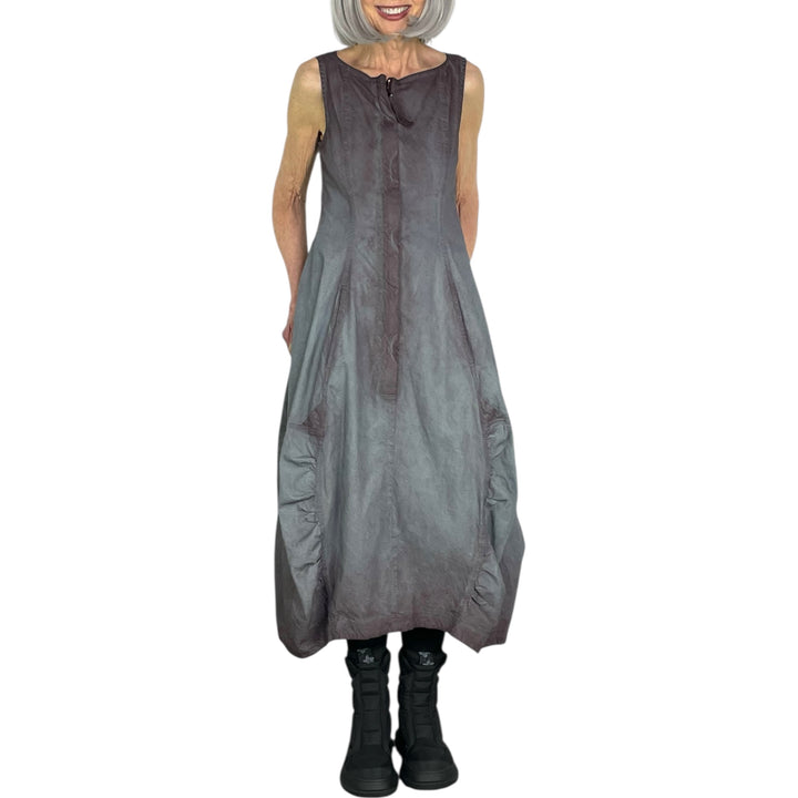 STRETCH TWILL SLEEVELESS DRESS