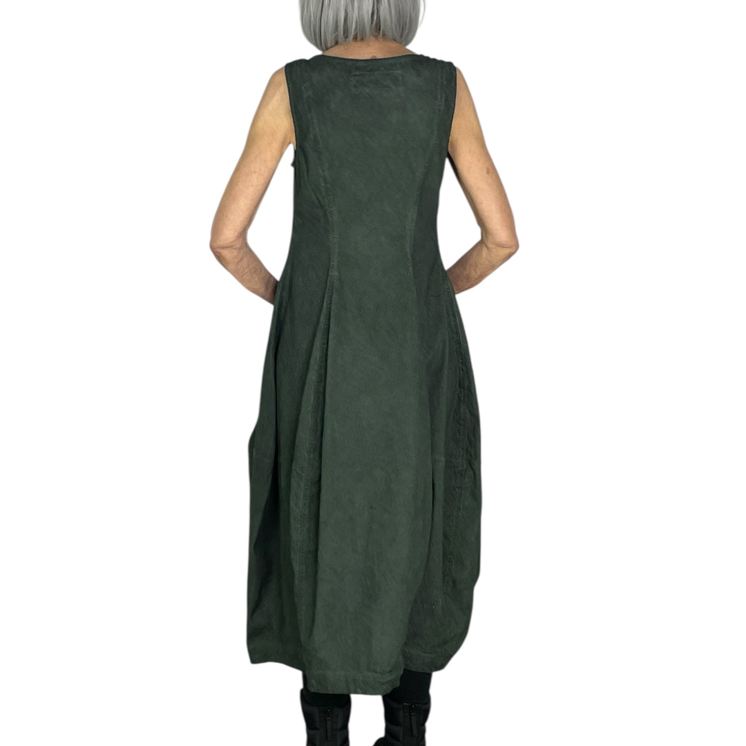 STRETCH TWILL SLEEVELESS DRESS