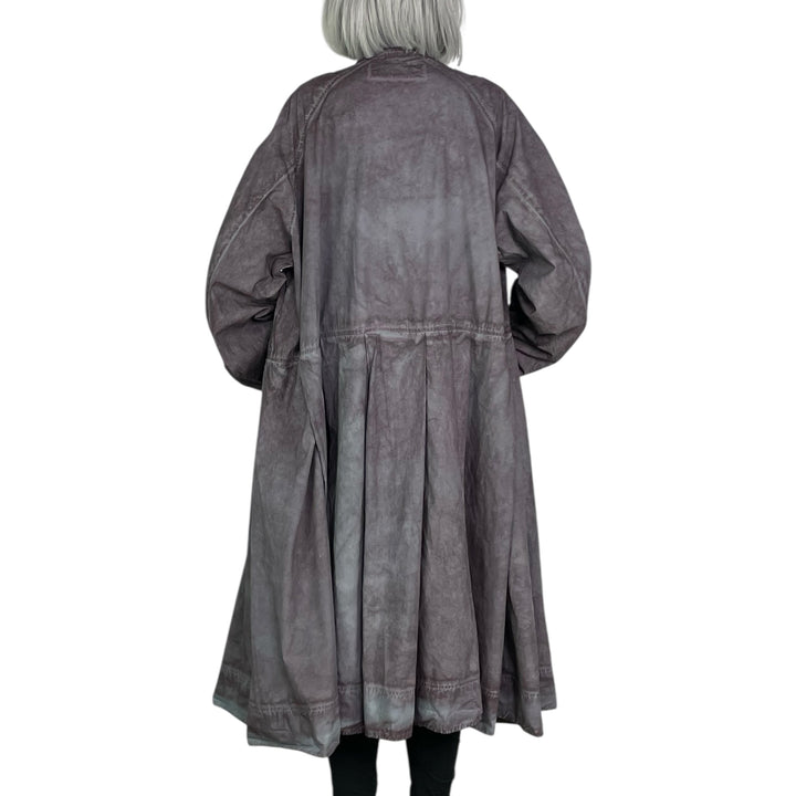 BOX PLEAT POPLIN DRESS