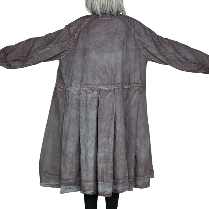 BOX PLEAT POPLIN DRESS