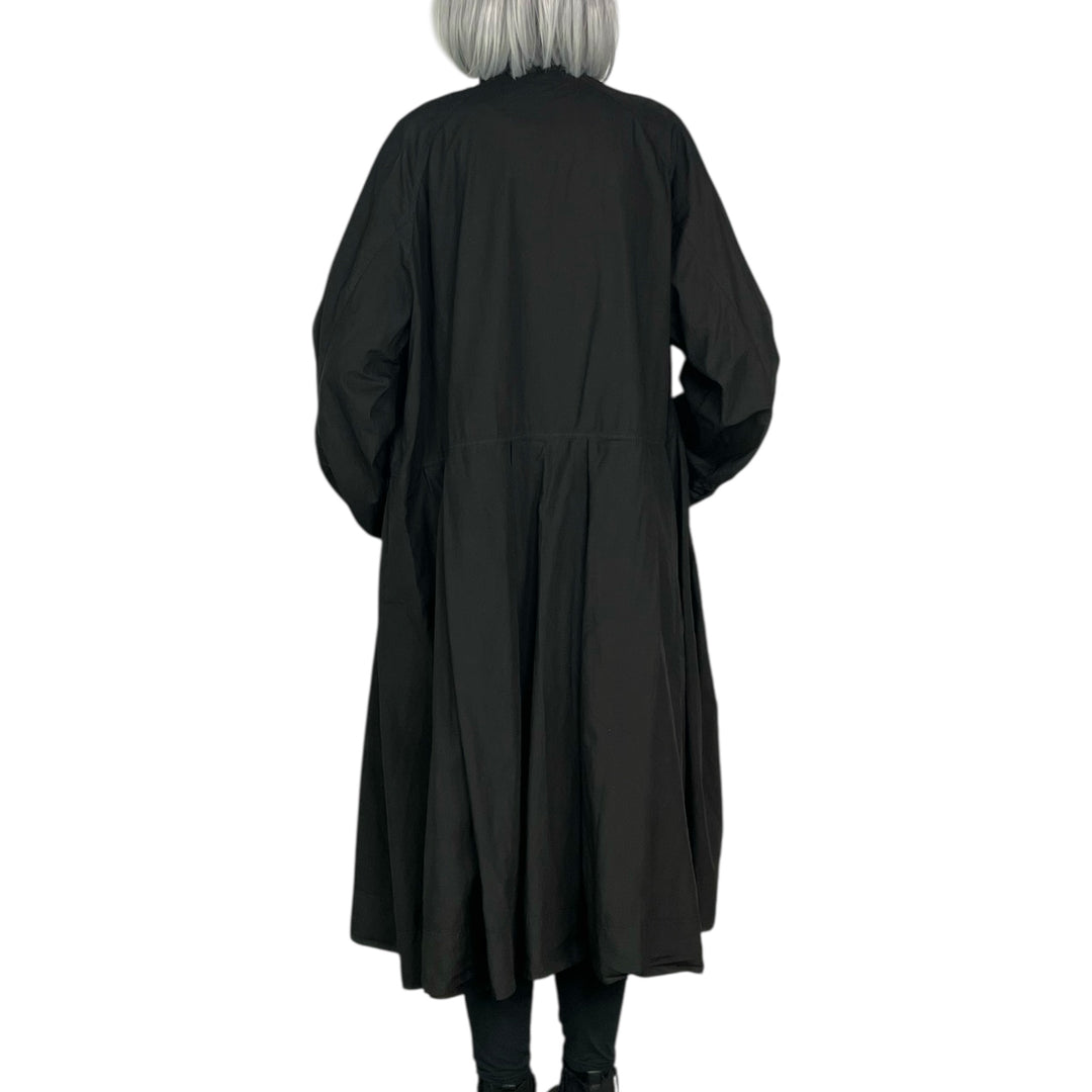 BOX PLEAT POPLIN DRESS