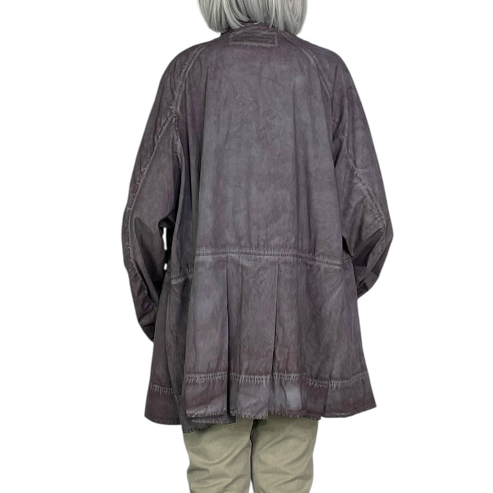 BOX PLEAT POPLIN SHIRT