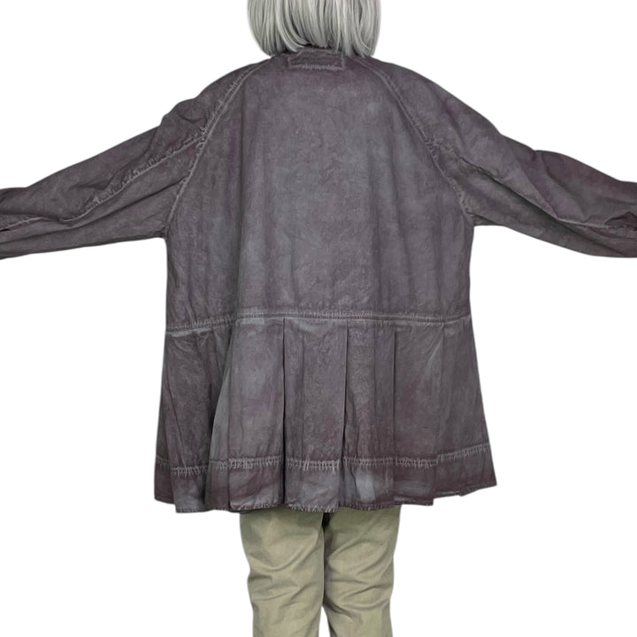 BOX PLEAT POPLIN SHIRT