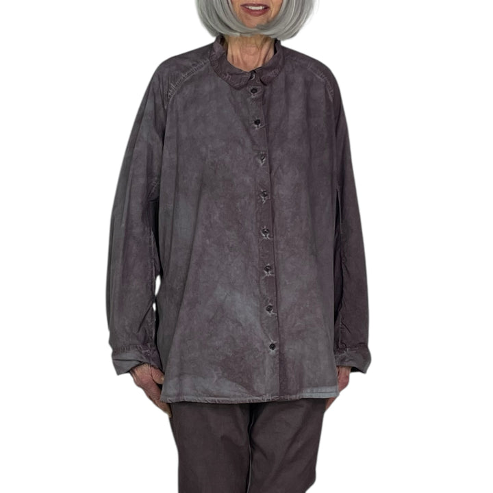 BI-COLOR POPLIN SHIRT