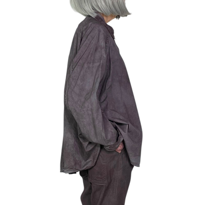 BI-COLOR POPLIN SHIRT