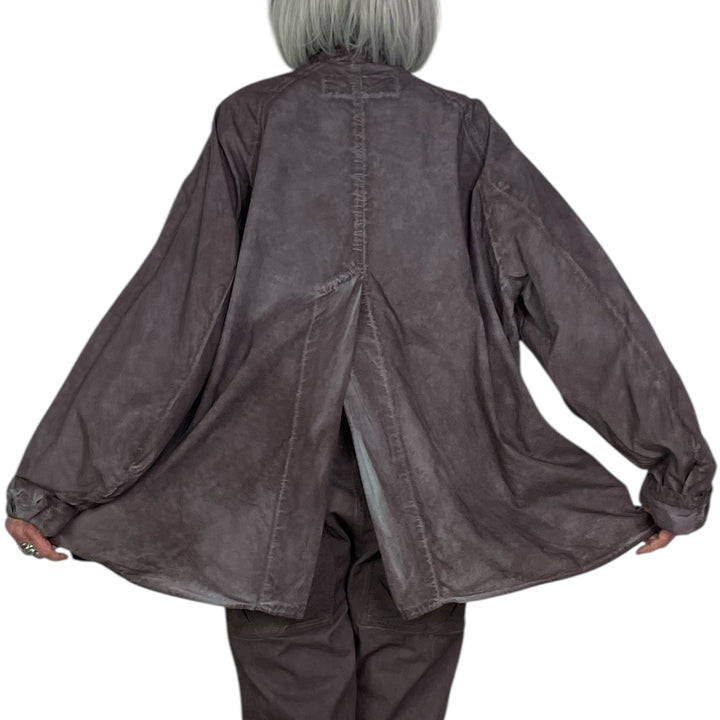 BI-COLOR POPLIN SHIRT