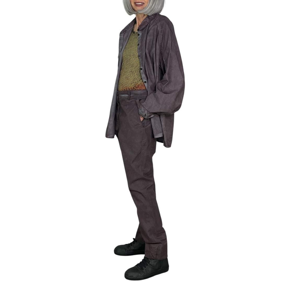 BI-COLOR POPLIN SHIRT