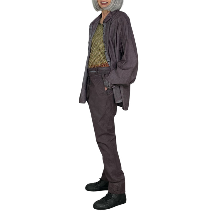 BI-COLOR POPLIN SHIRT