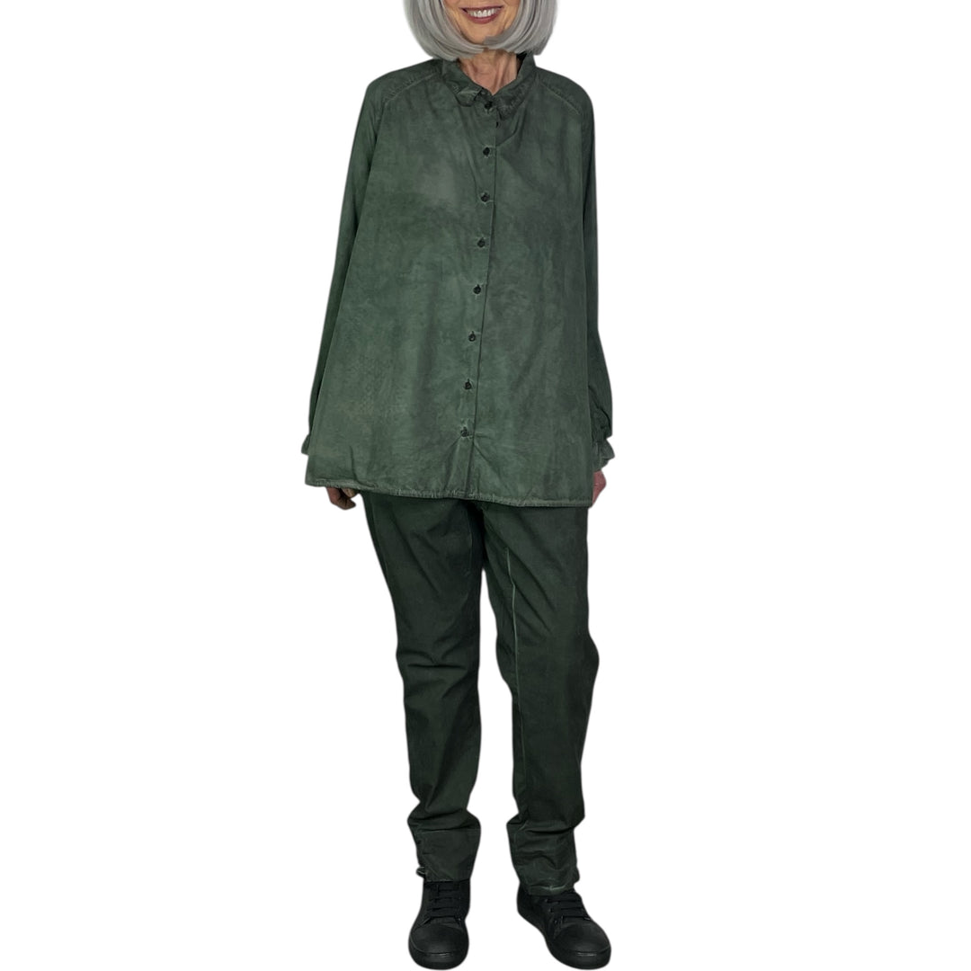 BI-COLOR POPLIN SHIRT