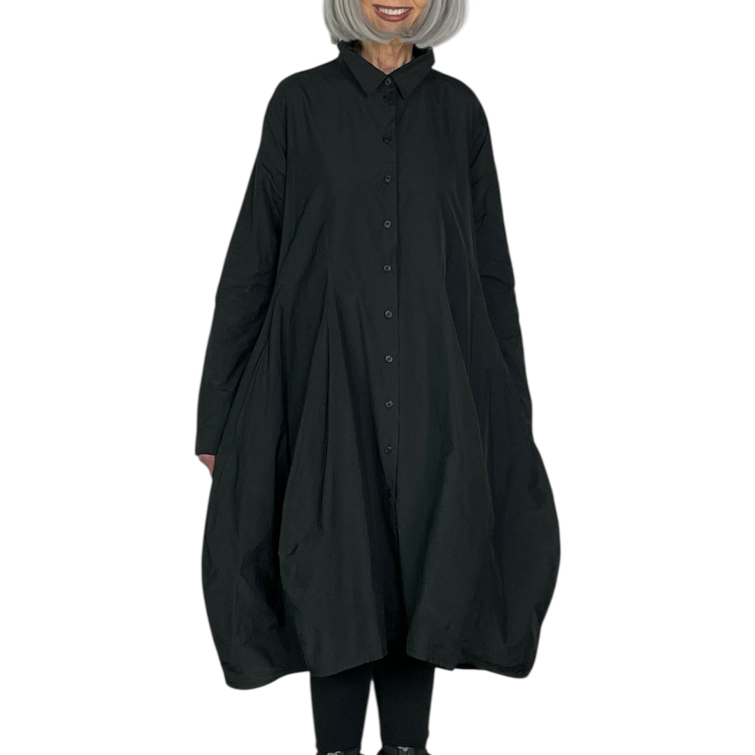 MEMORY CRUSH BUTTON DRESS