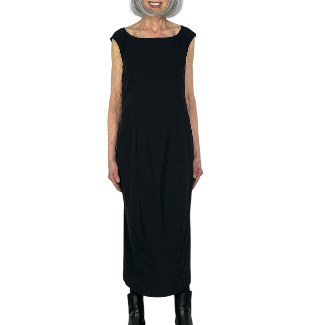 SLEEVELESS SEAMED SLIM DRESS