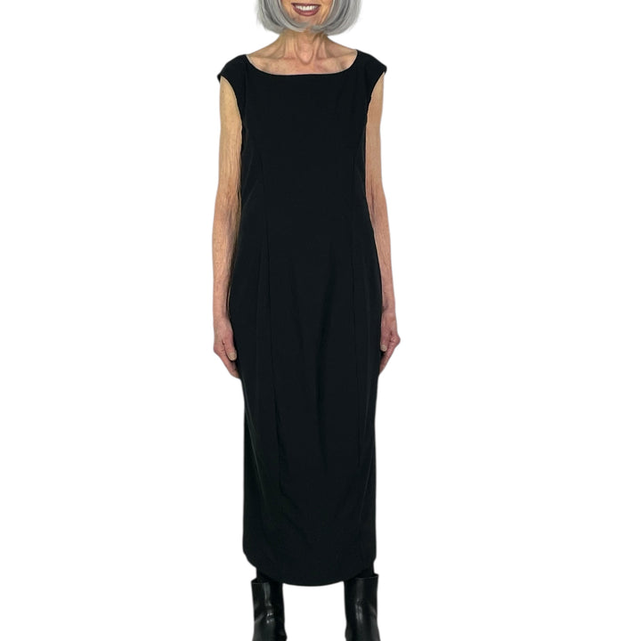 SLEEVELESS SEAMED SLIM DRESS