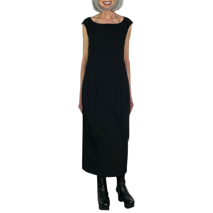 SLEEVELESS SEAMED SLIM DRESS