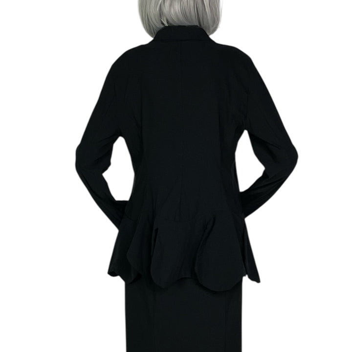 SHAPED JACKET WITH PETAL PEPLUM