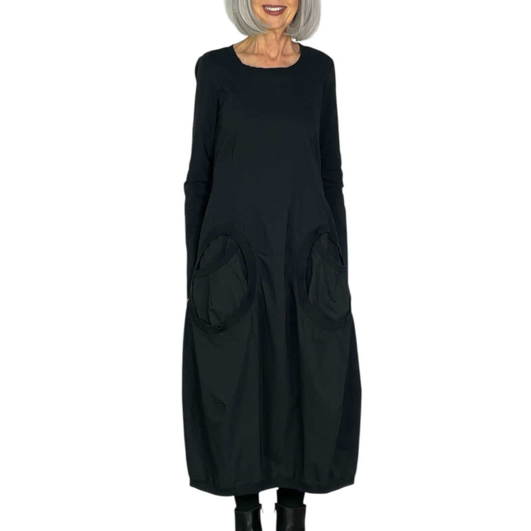 CIRCLE POCKETS DRESS
