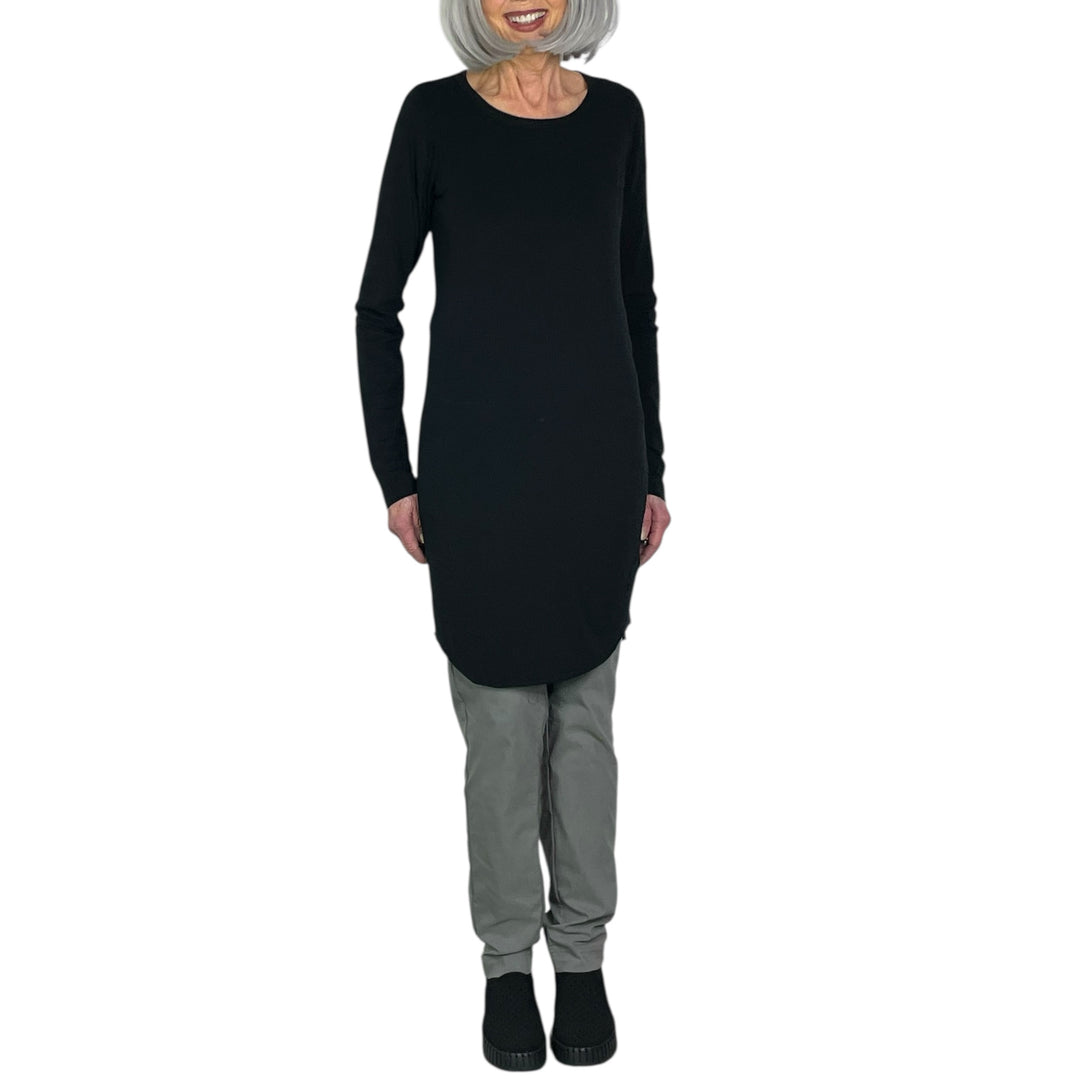 LONG SLIM CREWNECK T-SHIRT