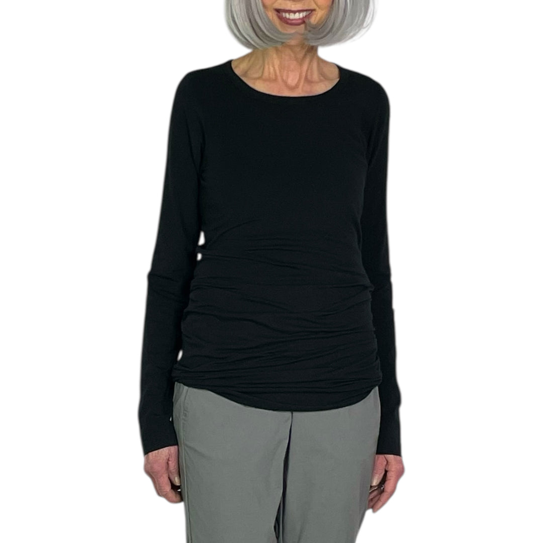 LONG SLIM CREWNECK T-SHIRT