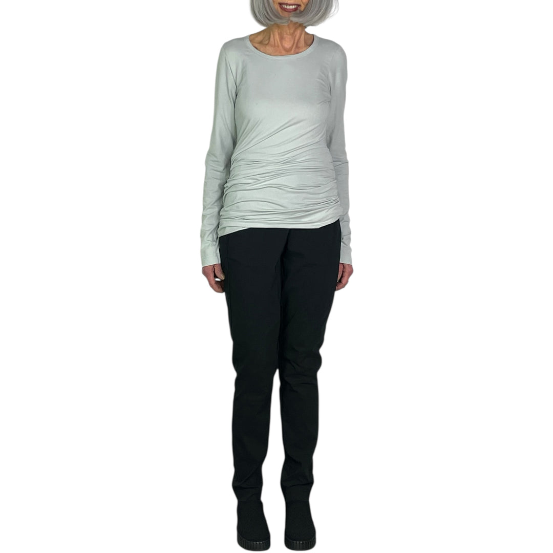 LONG SLIM CREWNECK T-SHIRT