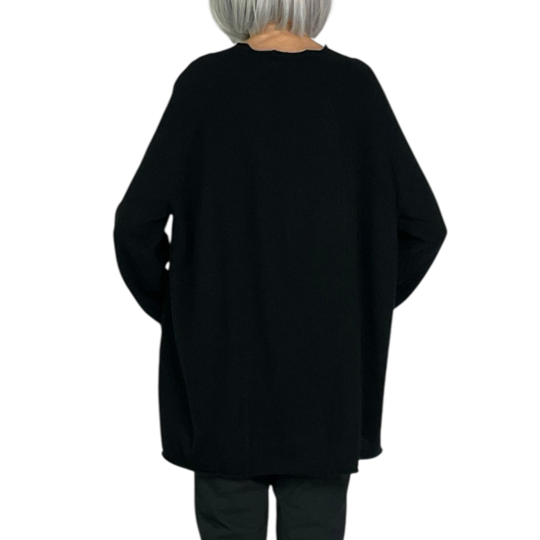 SEAMED PULLOVER SWEATER