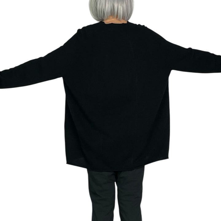 SEAMED PULLOVER SWEATER