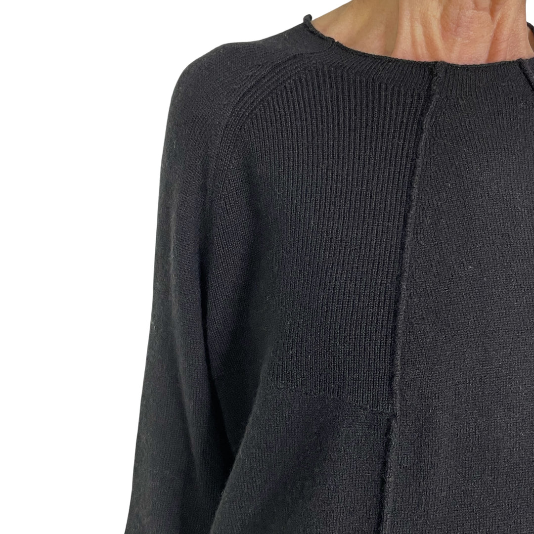 SEAMED PULLOVER SWEATER