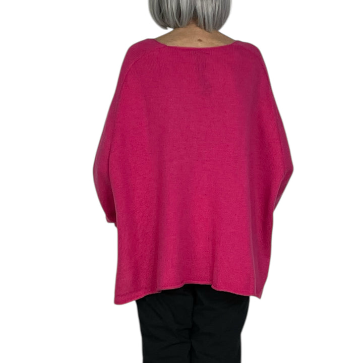 CREWNECK HI-LO PULLOVER SWEATER