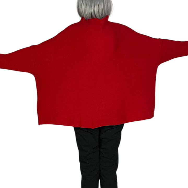 FUNNEL NECK PULLOVER SWEATER