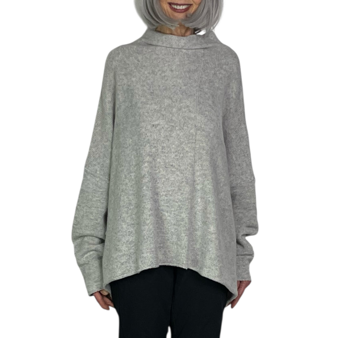 FUNNEL NECK PULLOVER SWEATER