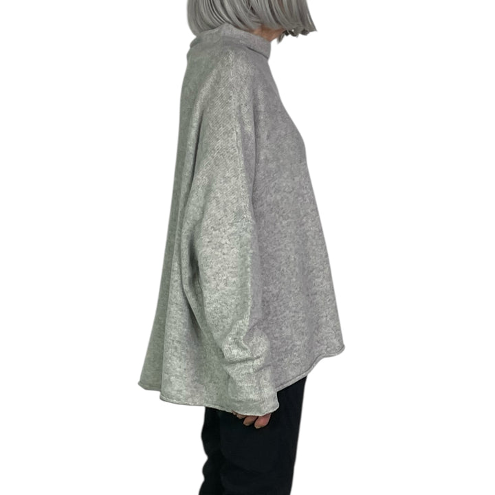 FUNNEL NECK PULLOVER SWEATER