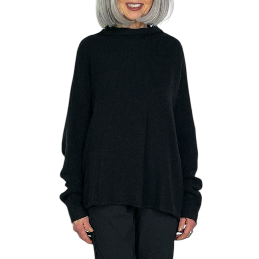 FUNNEL NECK PULLOVER SWEATER
