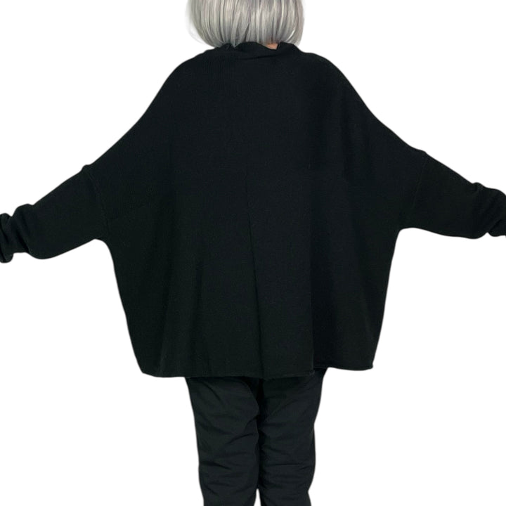 FUNNEL NECK PULLOVER SWEATER