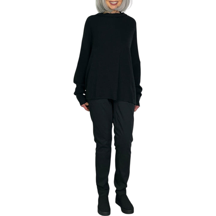 FUNNEL NECK PULLOVER SWEATER