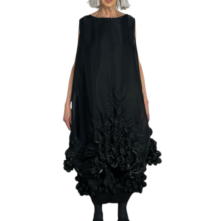 SHIBORI SHEER SLEEVELESS DRESS