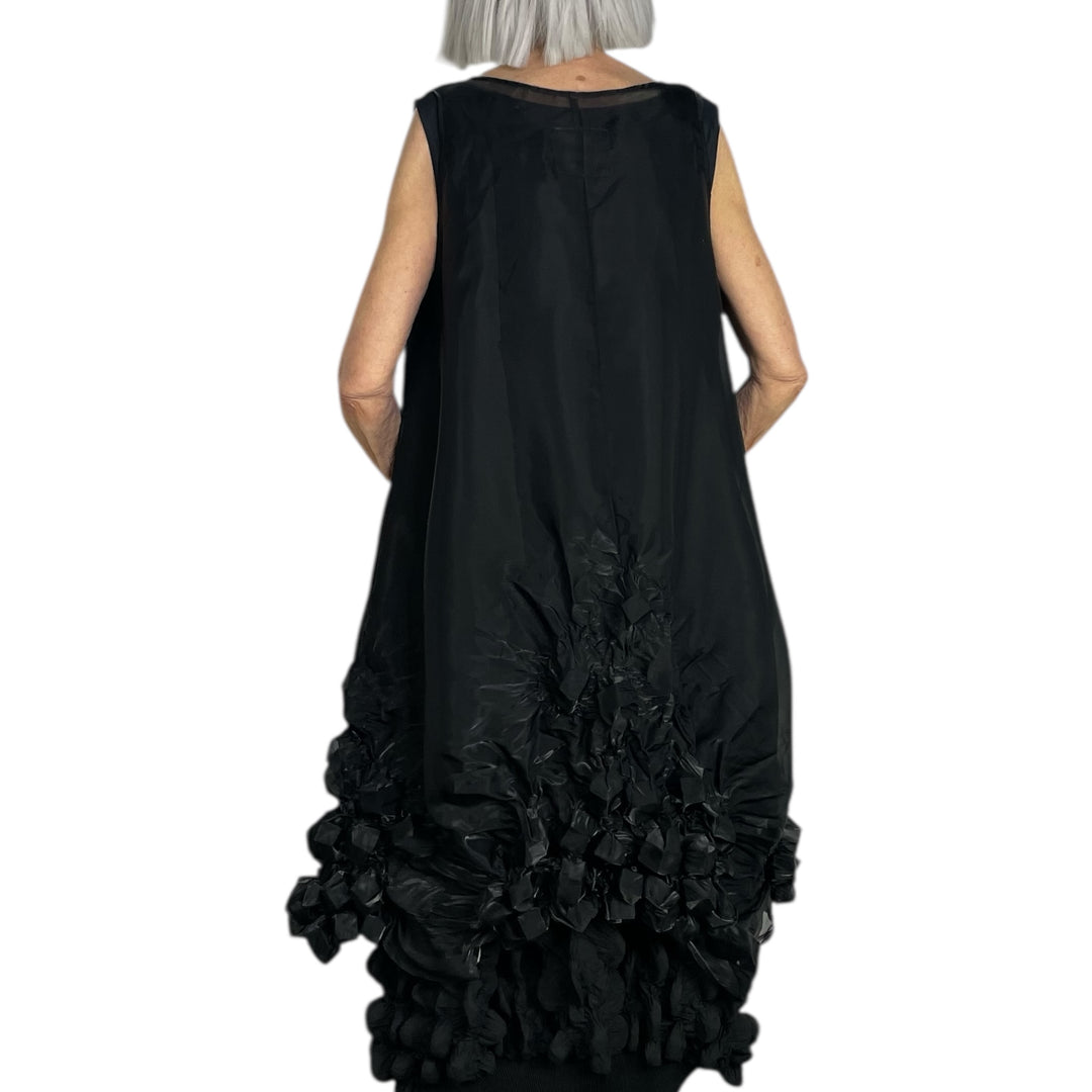 SHIBORI SHEER SLEEVELESS DRESS