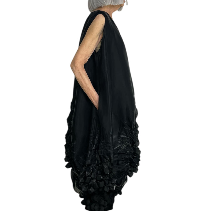 SHIBORI SHEER SLEEVELESS DRESS