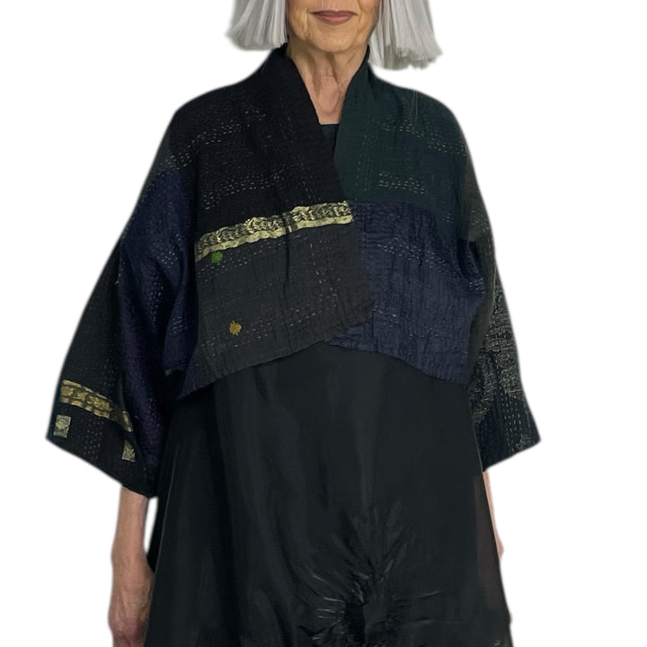 SW PATCH PUFF SLEEVE SHRUG