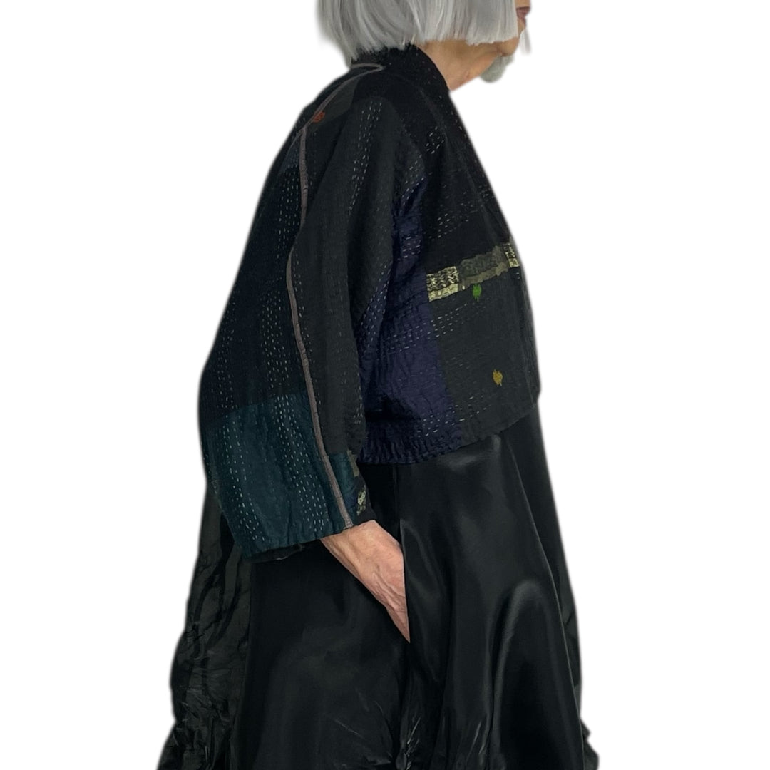 SW PATCH PUFF SLEEVE SHRUG